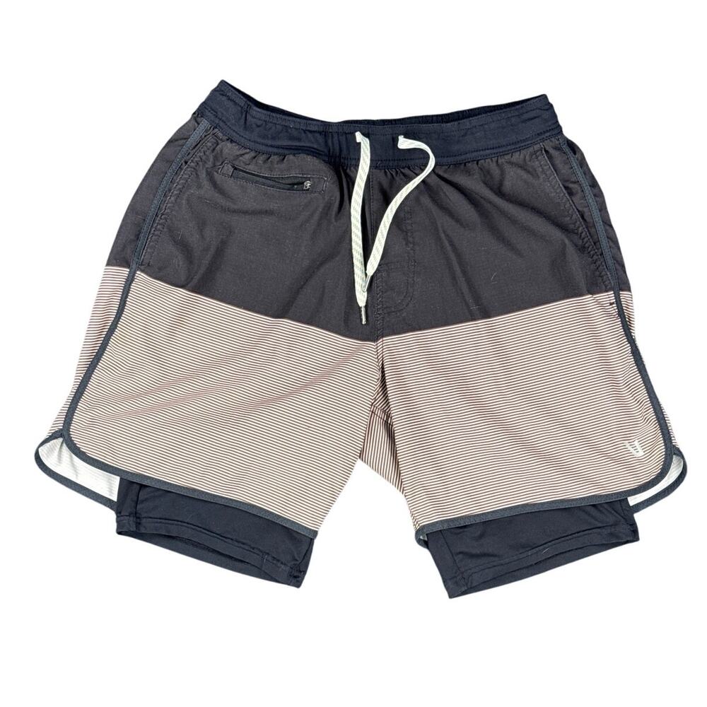 Vuori Stockton Compression Lined Athletic Shorts Two-Toned Colorblock Medium